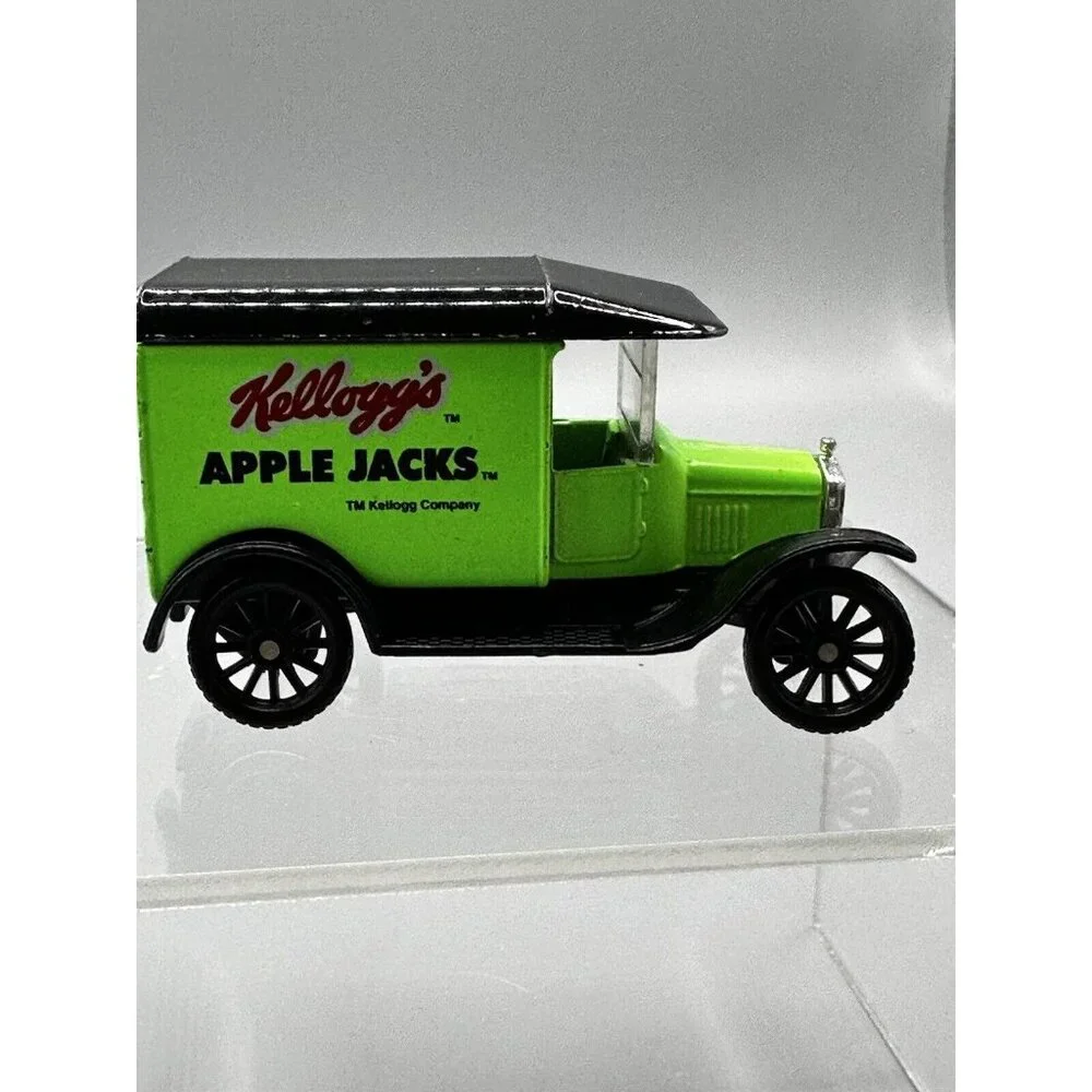 Vintage 1989 MATCHBOX 1:52 Diecast Green 1921 Ford Model T Kellogg’s Apple Jacks